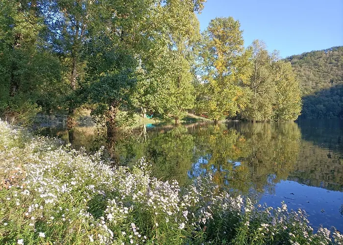 Сasa de vacaciones Maison Aveyron Avec Piscine Bord De *